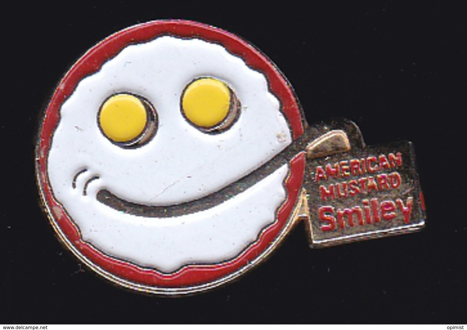 62905-Pin's. Américan Mustard Smiley.. - Lebensmittel