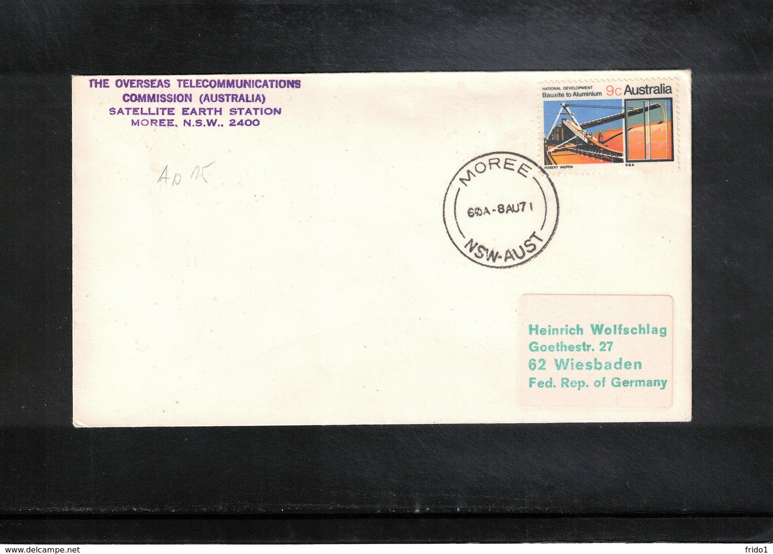 Australia 1971 Space / Raumfahrt Apollo 15 Tracking Station Moree NSW Interesting Cover - USA