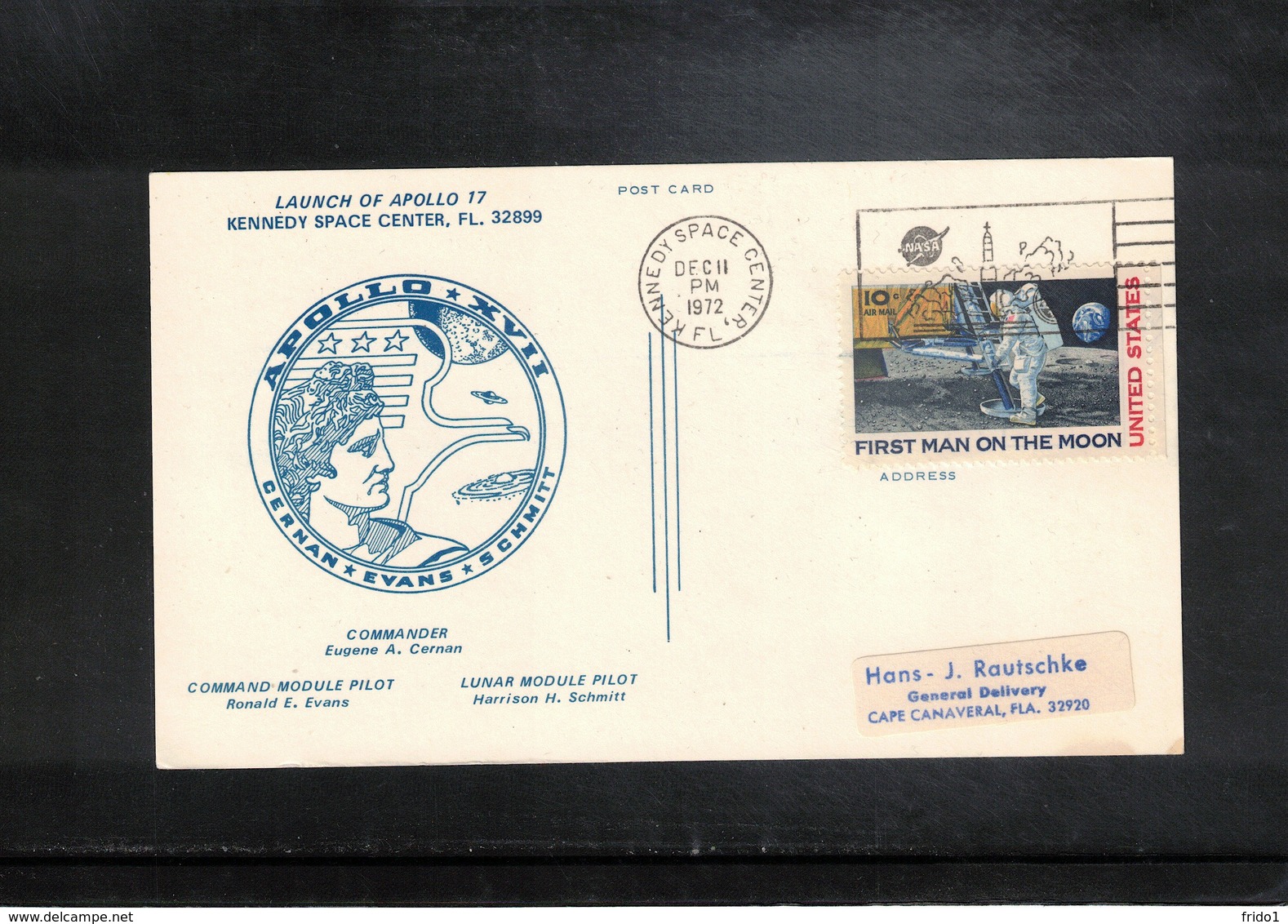 USA 1972 Space / Raumfahrt Apollo 17  Interesting Cover - USA