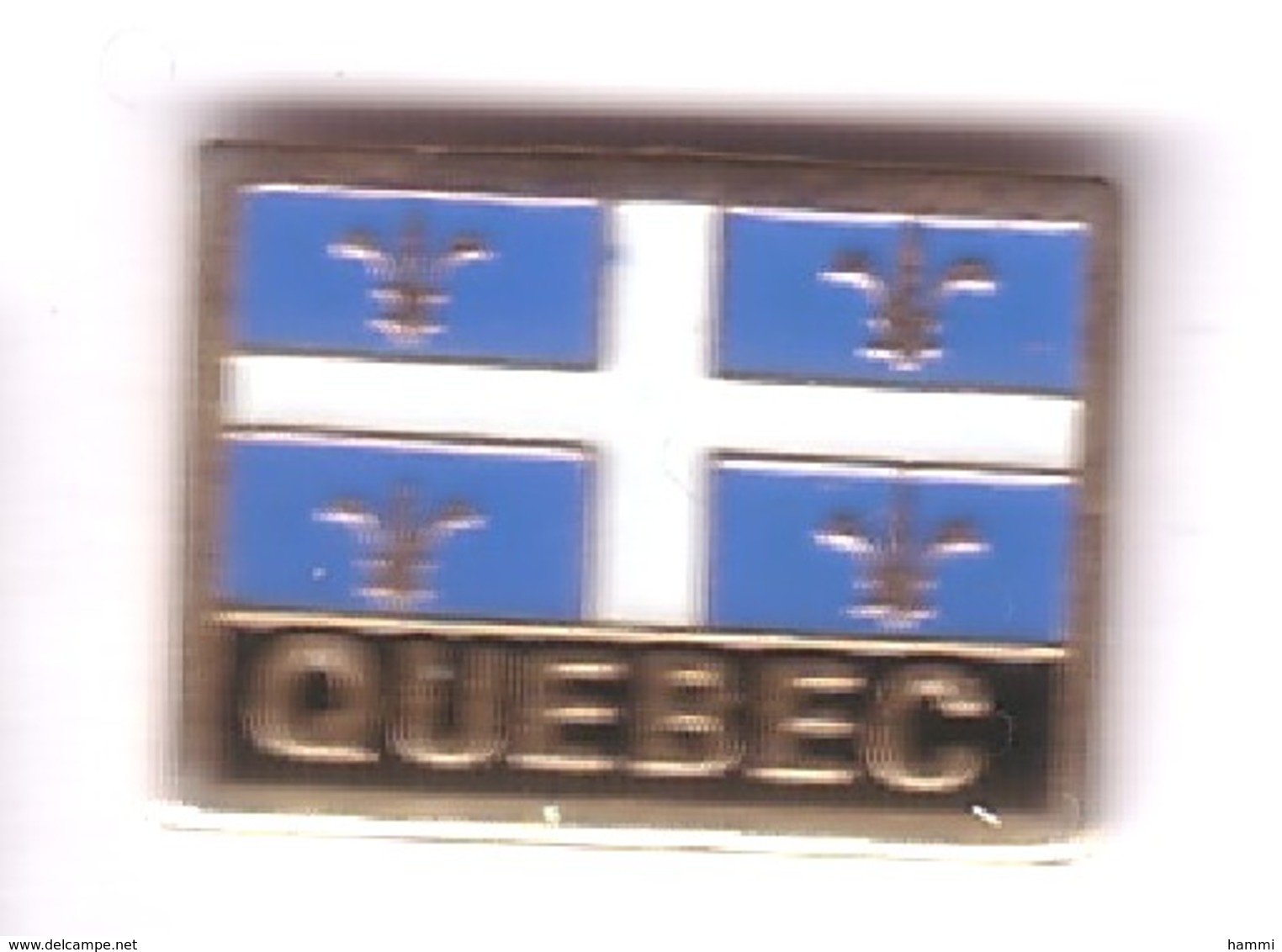 VF213 Pin's Ville QUEBEC Canada Drapeau Flag Lys Achat Immédiat - Ciudades