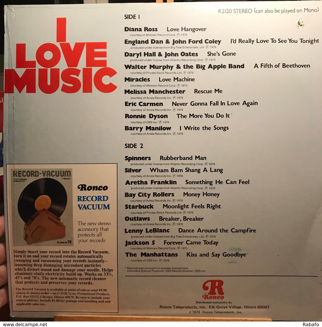 LP Estadounidense De Artistas Varios I Love Music Año 1976 - Hit-Compilations