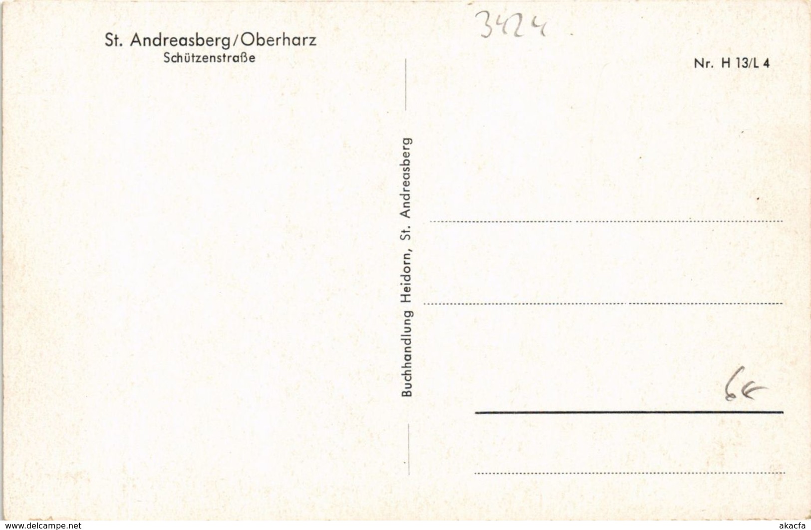 CPA AK St.Andreasberg Schutzenstrasse GERMANY (955838) - St. Andreasberg