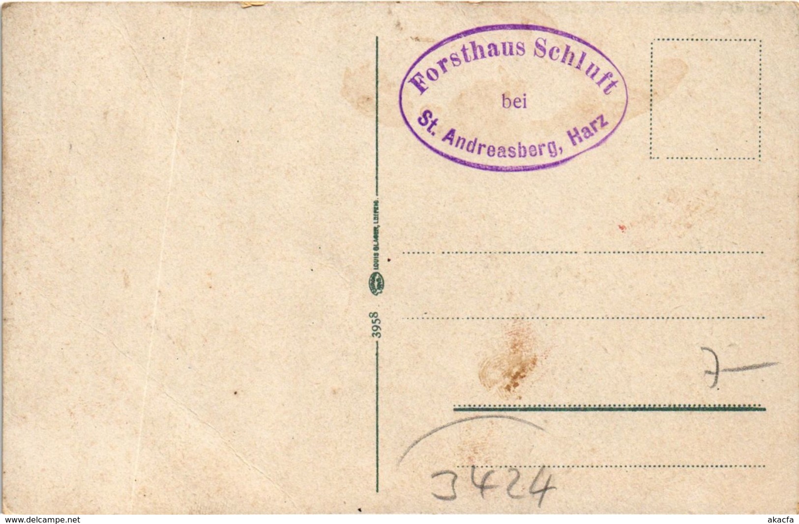 CPA AK St.Andreasberg Forsthaus Schluft GERMANY (955852) - St. Andreasberg