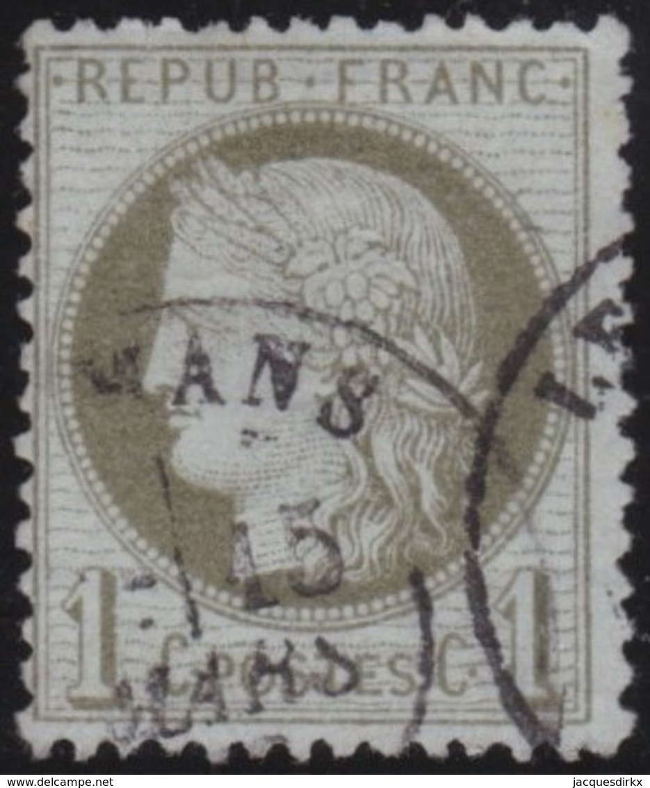 France       .    Yvert    .    50         .         O      .      Oblitéré - 1871-1875 Ceres
