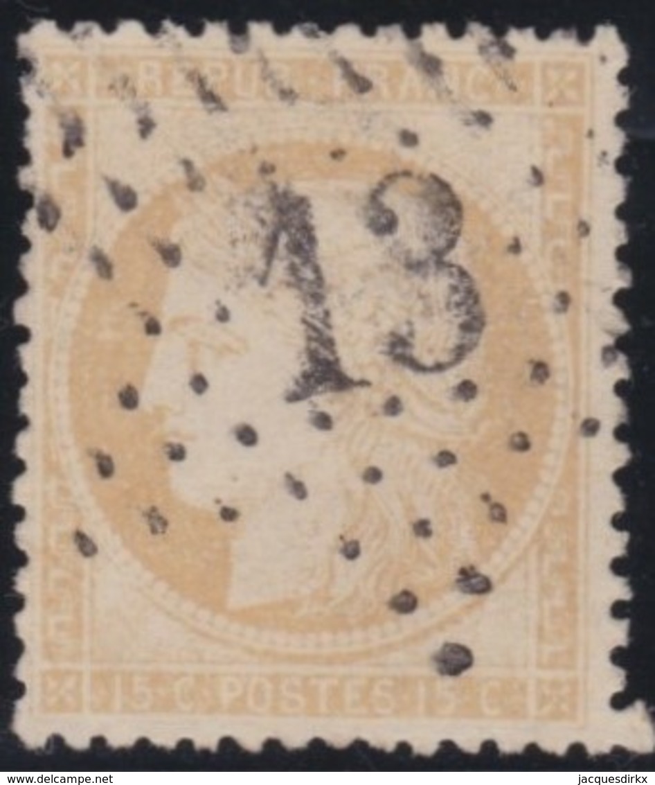France       .    Yvert    .    59        .         O      .      Oblitéré - 1871-1875 Cérès
