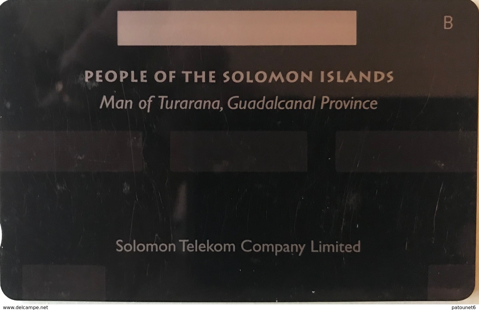 SALOMON  - Phoncard  - RR - Cable § Wireless - Solomon Telecom - Man Of Turanana  -  SI$10 - Solomon Islands