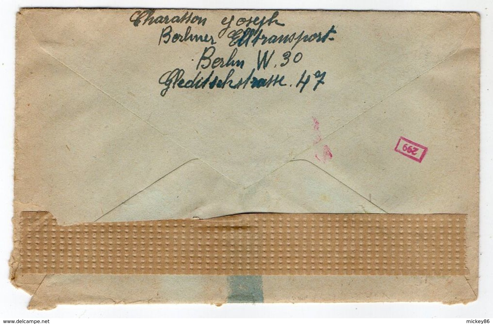 Allemagne -- 1943-- Tp N° 717 Sur Lettre Censurée  De Berlin W  Pour LIGNIERES-18 (France)............à Saisir - Brieven En Documenten