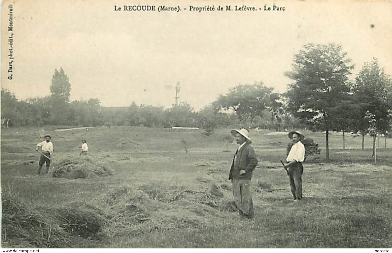 51 . Le RECOUDE (Marne) Propriété De M.Lefèvre - Le Parc. - Autres & Non Classés