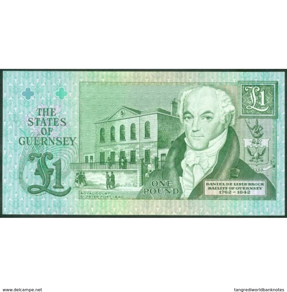 TWN - GUERNSEY 52c - 1 Pound 2002-2009 Prefix U - Signature: Clark UNC - Guernsey