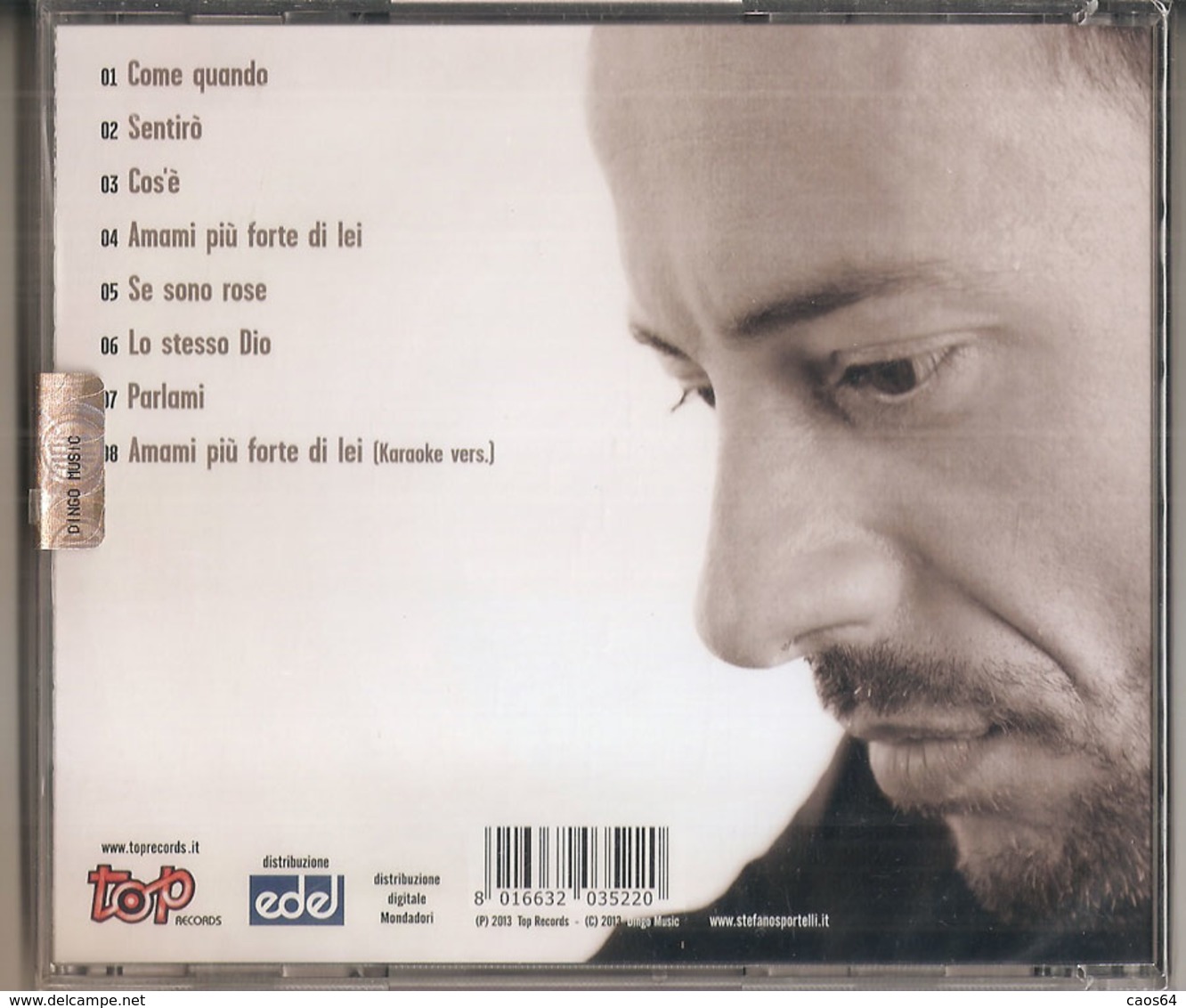 STEFANO SPORTELLI AMAMI PIU' FORTE DI LEI   CD - Other - Italian Music