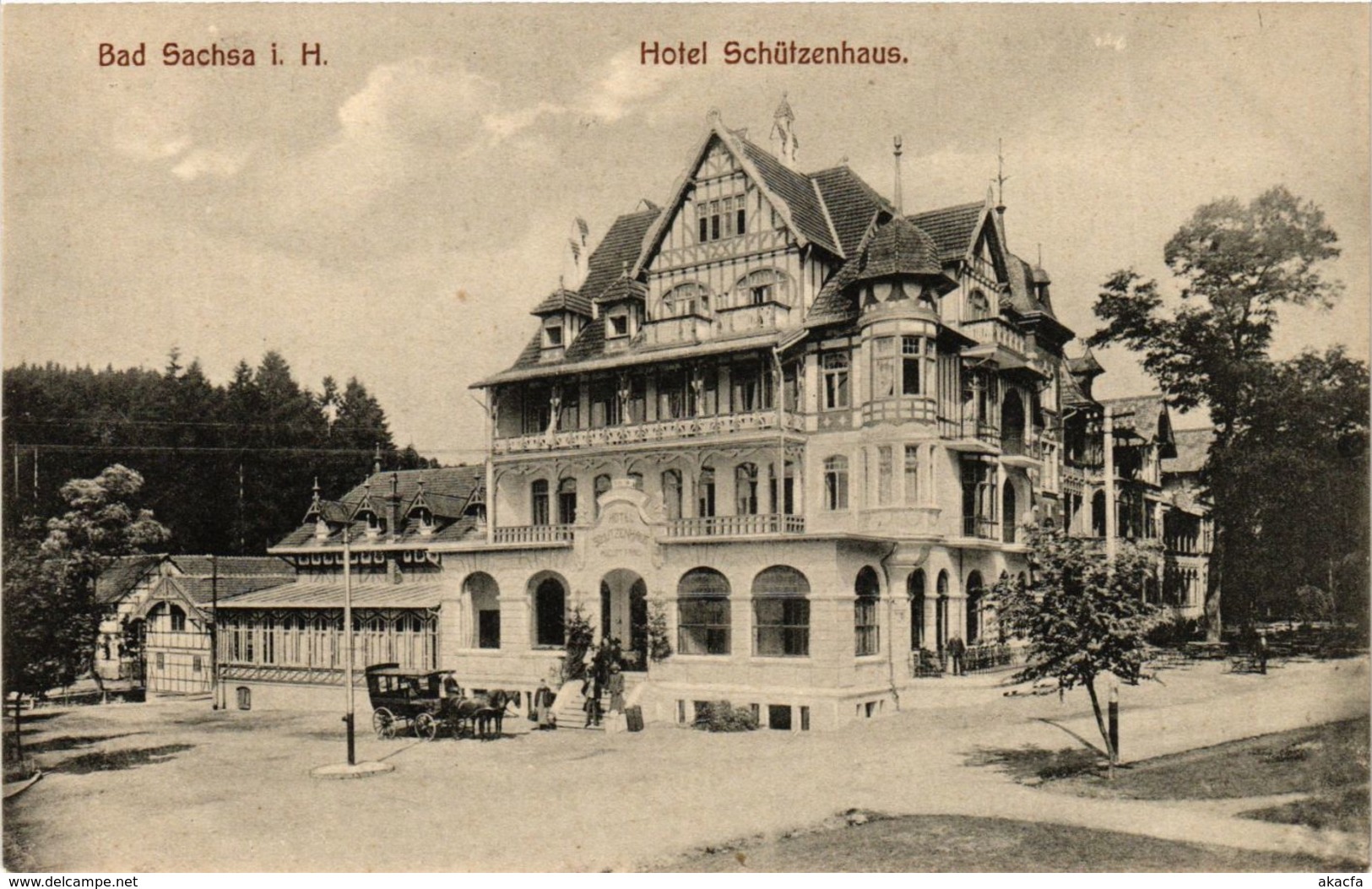 CPA AK Bad Sachsa Hotel Schutzenhaus GERMANY (955961) - Bad Sachsa