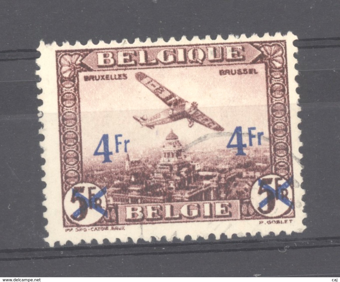 Belgique  -  Avion  :  Yv  7  (o) - Used