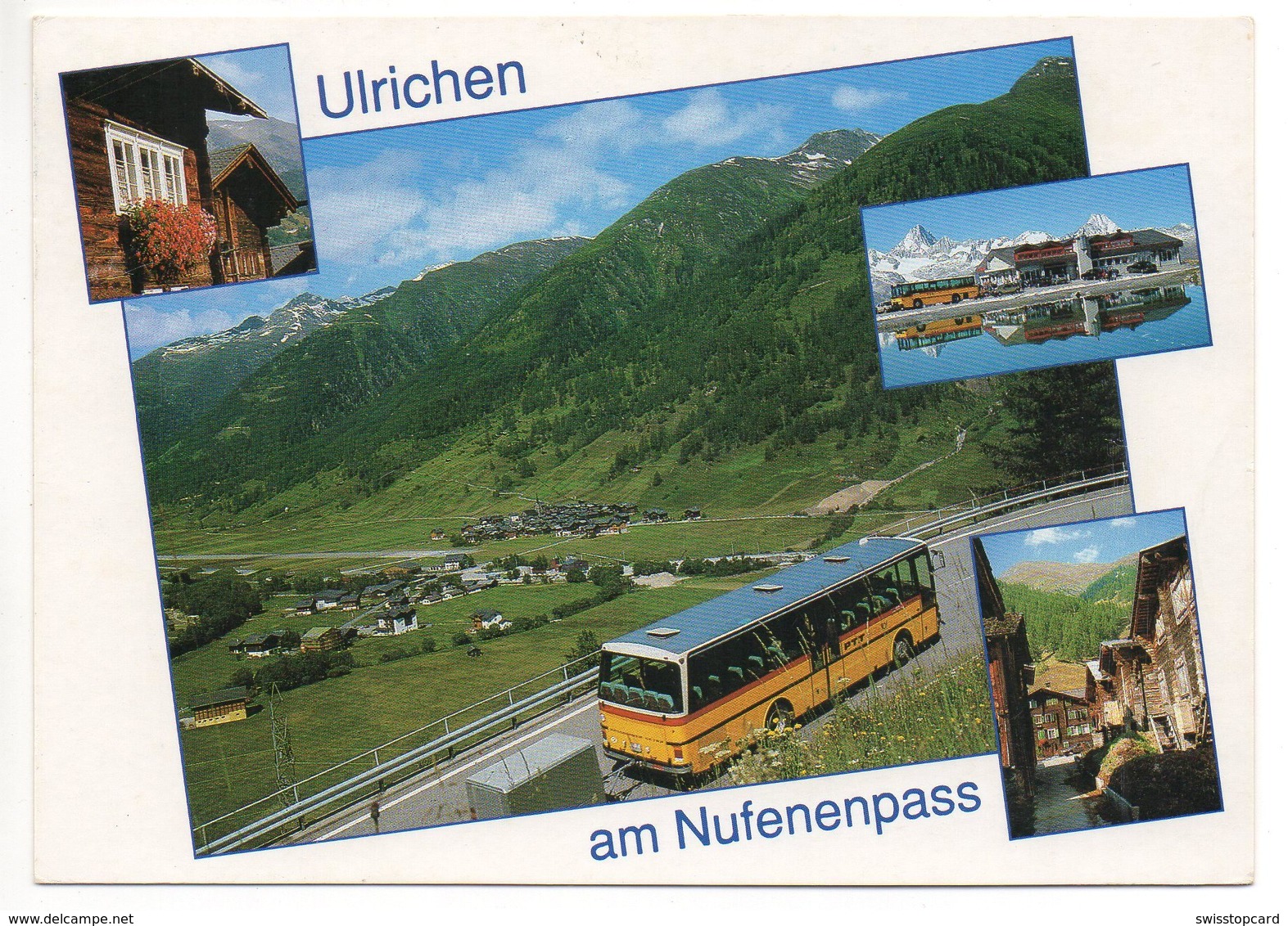 ULRICHEN Postauto Am Nufenenpass - Ulrichen