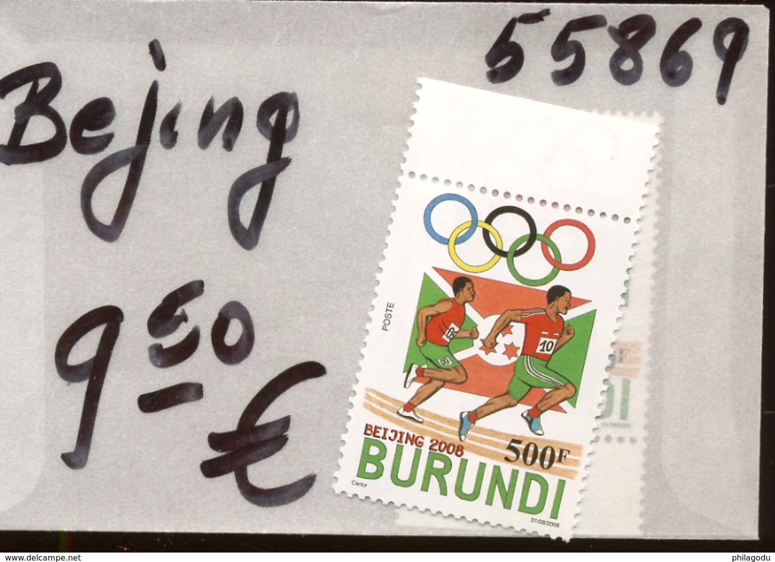 2009.  Burundi  Bejing. Olympique. Une Valeur ** - Neufs