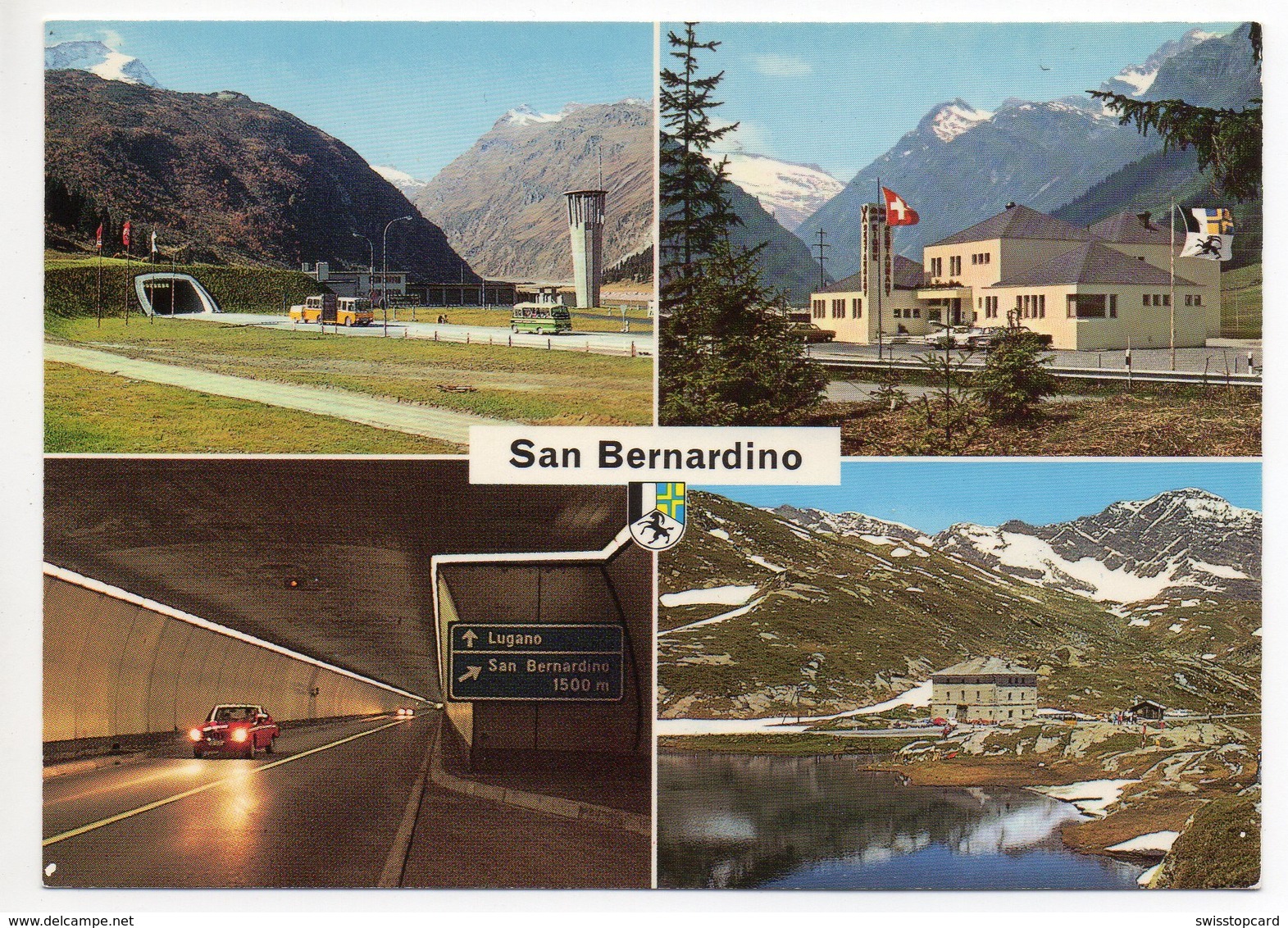 SAN BERNARDINO Strassentunnel Postauto - Sent