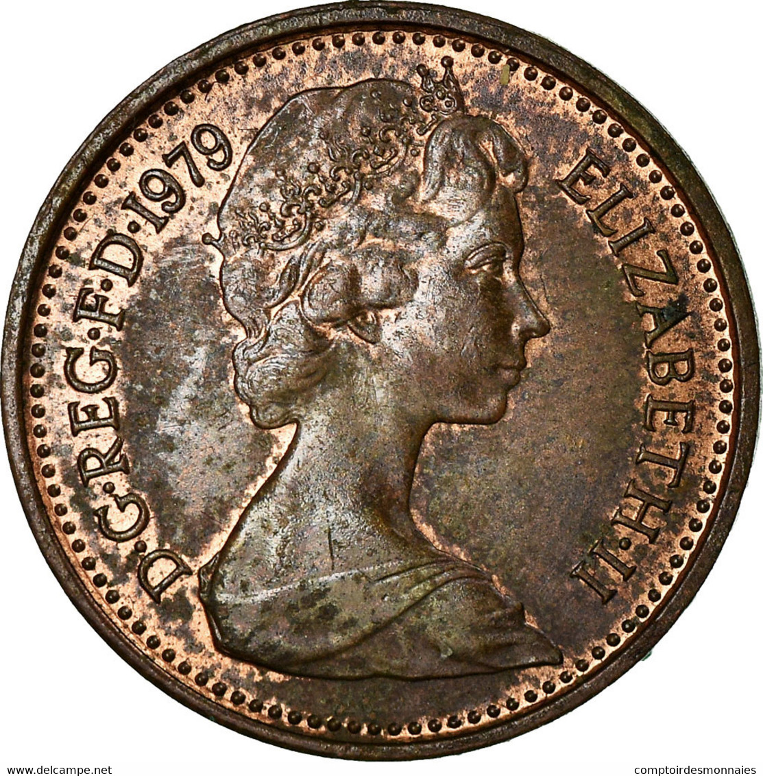 Monnaie, Grande-Bretagne, Elizabeth II, 1/2 New Penny, 1979, TB+, Bronze, KM:914 - 1/2 Penny & 1/2 New Penny