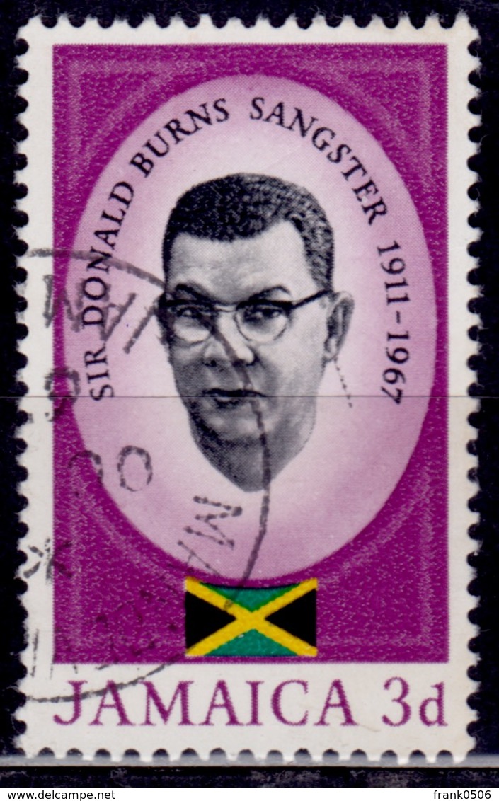 Jamaica, 1967, Sir Donald Burns Sangster, 3p, Sw#266, Used - Jamaica (1962-...)