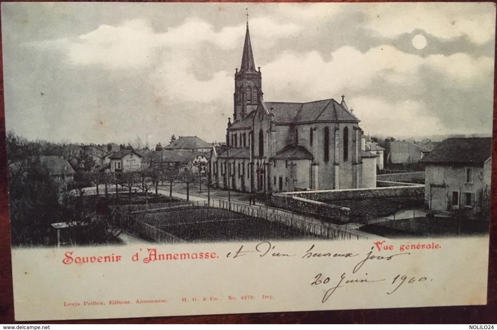 CPA, Souvenir D'Annemasse, Vue Générale, éd Louis Peillex,écrite En 1900, N° 4279 - Annemasse