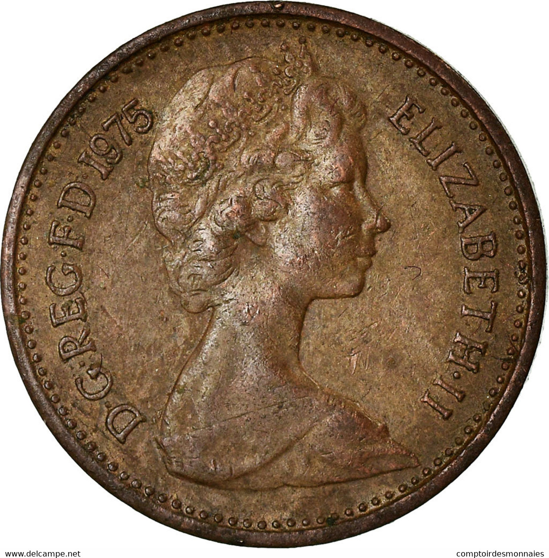 Monnaie, Grande-Bretagne, Elizabeth II, 1/2 New Penny, 1975, TB+, Bronze, KM:914 - 1/2 Penny & 1/2 New Penny