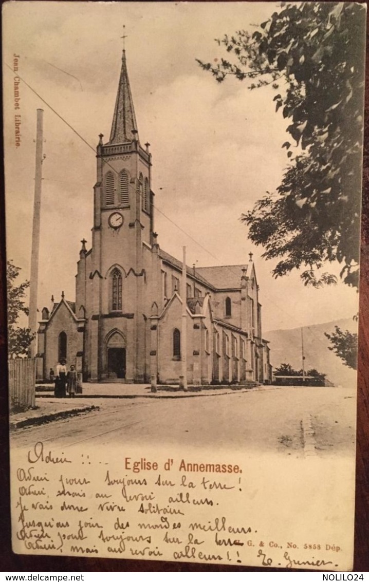 CPA, Eglise D'Annemasse (74, Haute Savoie)éd Jean Chambet, H G & Co N° 5858 - Annemasse