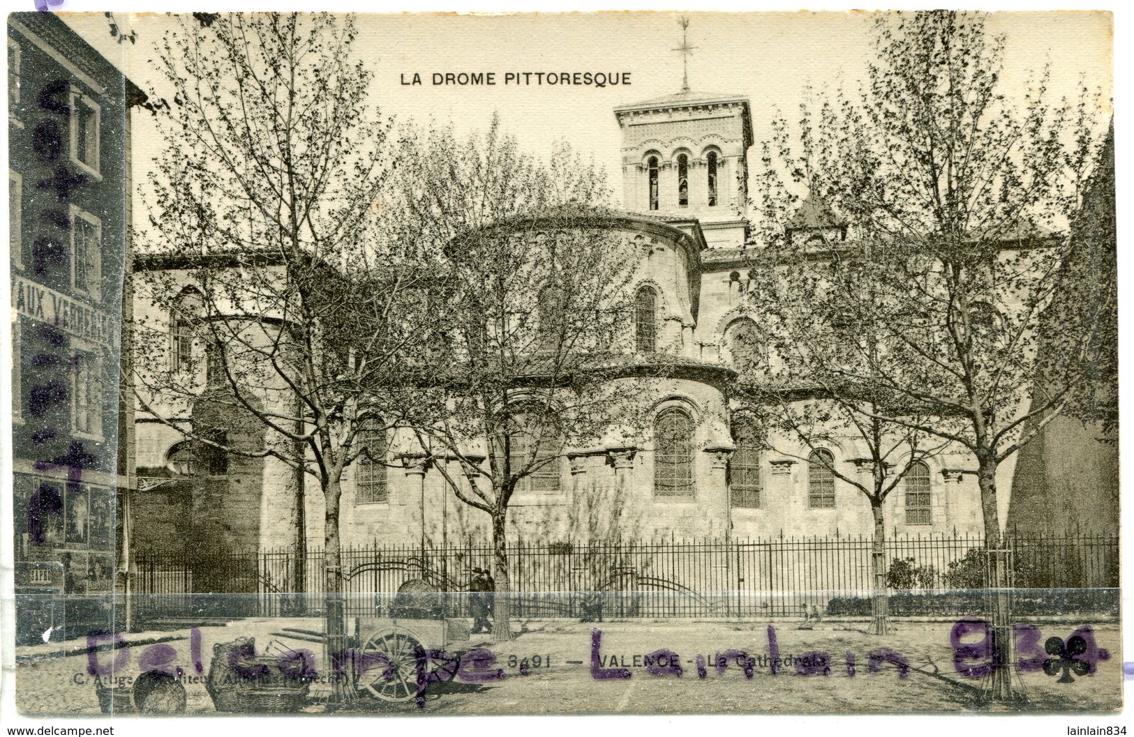 - 3491 - VALENCE - ( Drôme ), La Cathédrale, Carte Rare, On Dirait Une Photographie, Splendide,  Glacée, TTBE, Scans. - Valence