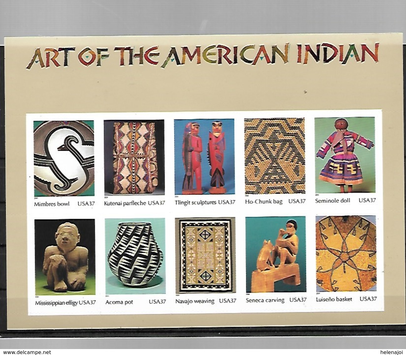 Arts Des Indiens D'Amérique - Ganze Bögen
