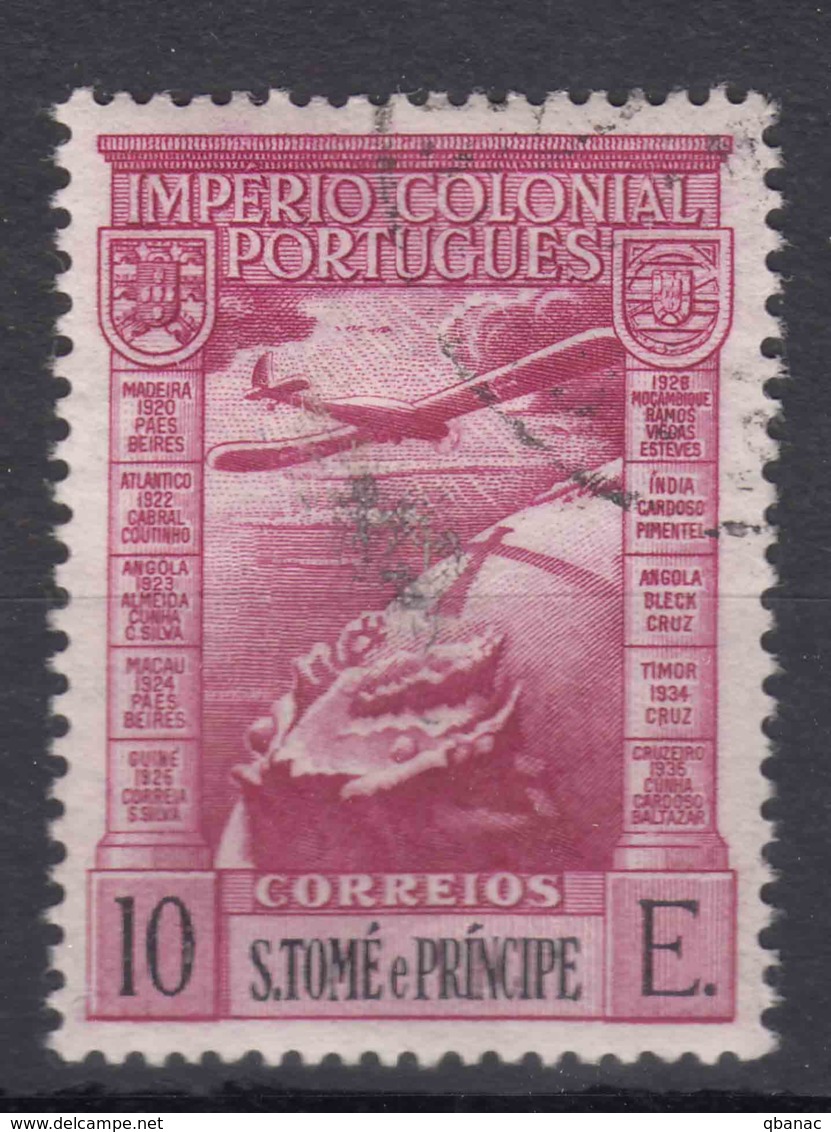 Portugal St. Thomas $ Prince, Sao Tome, Airmail 1939 Mi#350 Used - St. Thomas & Prince