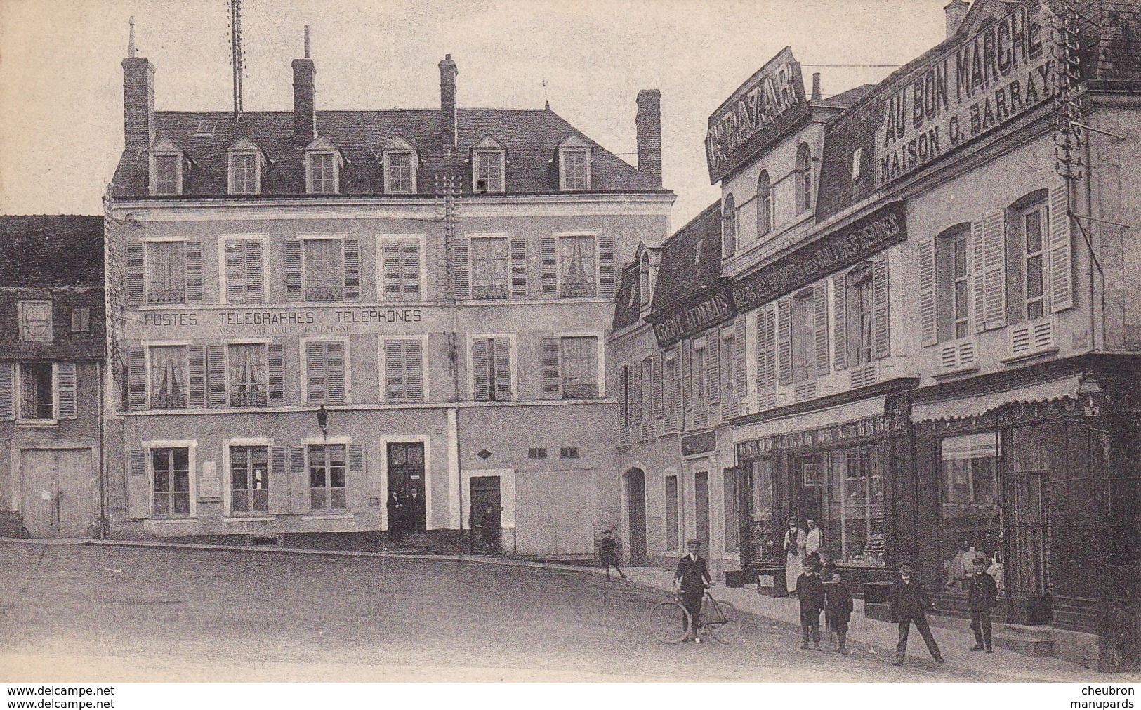 28 NOGENT LE ROTROU / CARTE PHOTO / 1911 / POSTE / PERSONNEL DES POSTES / FACTEURS