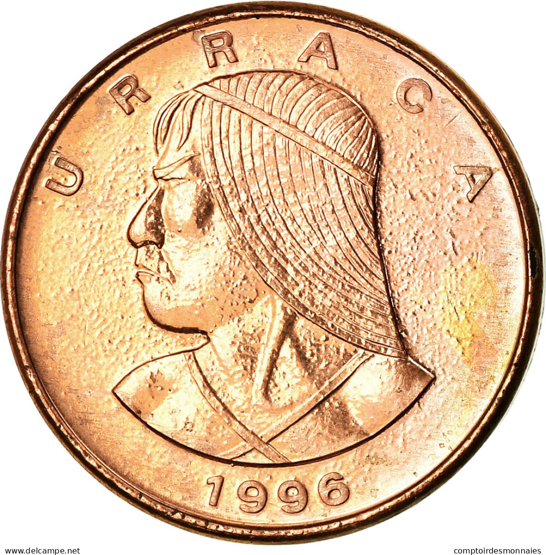 Monnaie, Panama, Centesimo, 1996, Royal Canadian Mint, TTB, Copper Plated Zinc - Panamá