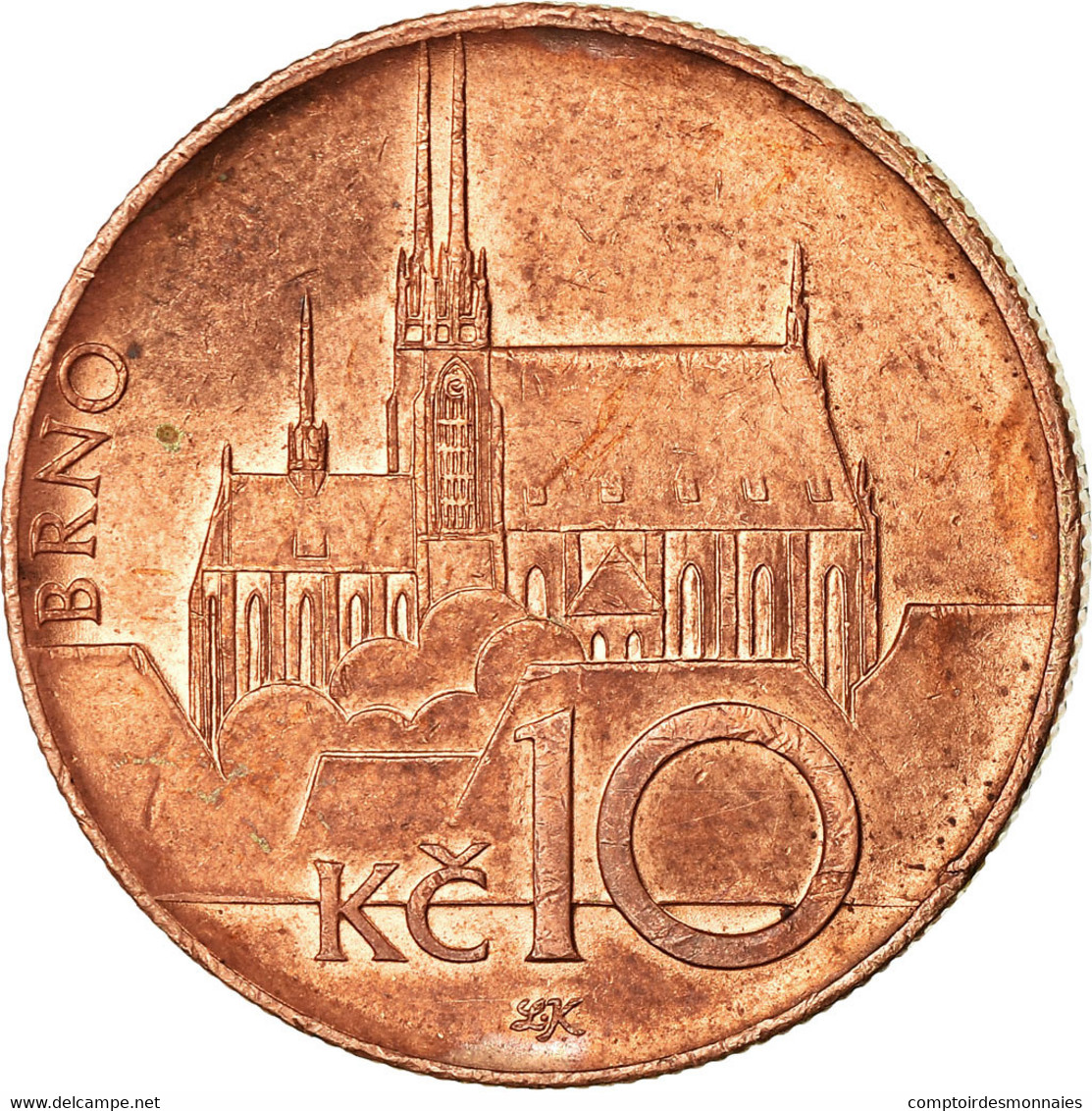 Monnaie, République Tchèque, 10 Korun, 2010, TB+, Copper Plated Steel, KM:4 - Tchéquie