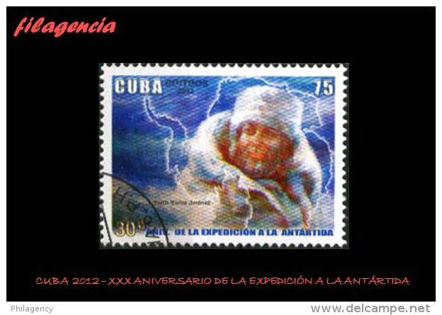 USADOS. CUBA. 2012-29 XXX ANIVERSARIO DE LA EXPEDICIÓN A LA ANTÁRTIDA - Used Stamps