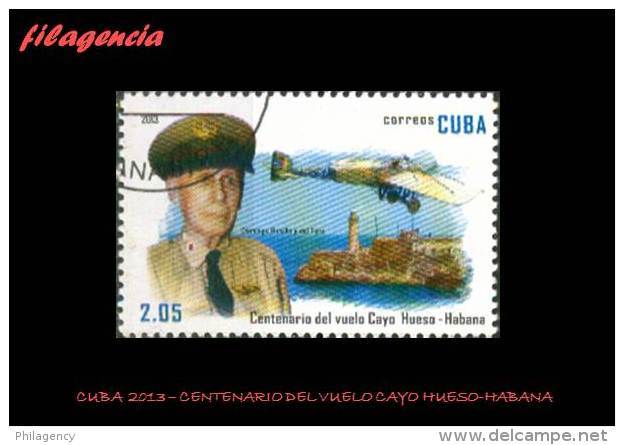 USADOS. CUBA. 2013-15 CENTENARIO DEL VUELO CAYO HUESO-HABANA - Used Stamps