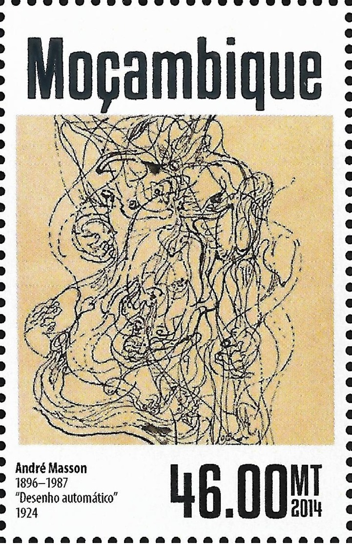 Mozambique Andre Masson Automatic Drawing 1v Stamp Michel:7442 - Other & Unclassified