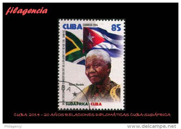 USADOS. CUBA. 2014-14 20 ANIVERSARIO DE LAS RELACIONES DIPLOMÁTICAS CUBA-SUDÁFRICA - Used Stamps