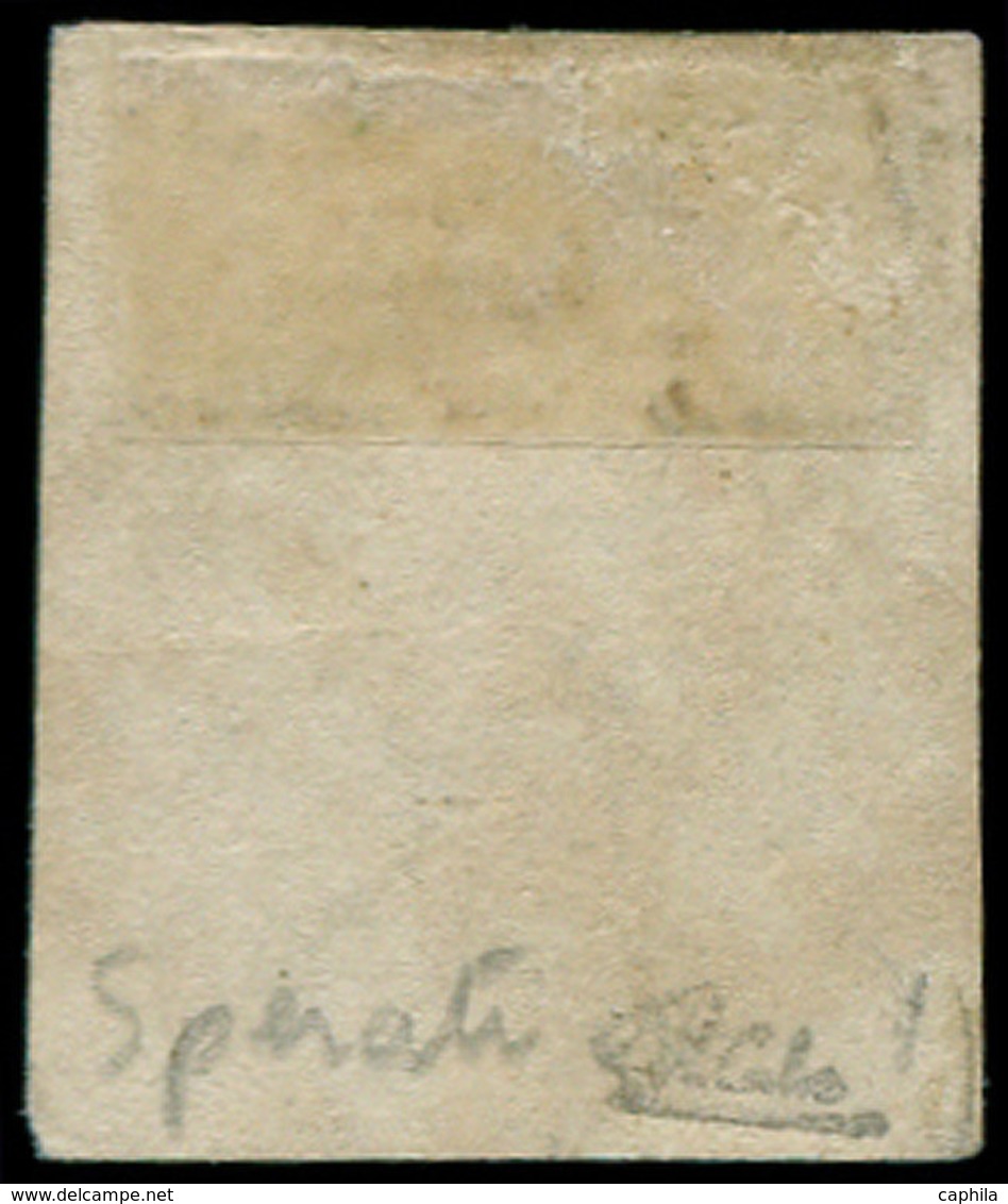 FRANCE - Poste - 1, Faux De Spérati, Oblitération Grille, Signé + Certificat Calves - 1849-1850 Cérès
