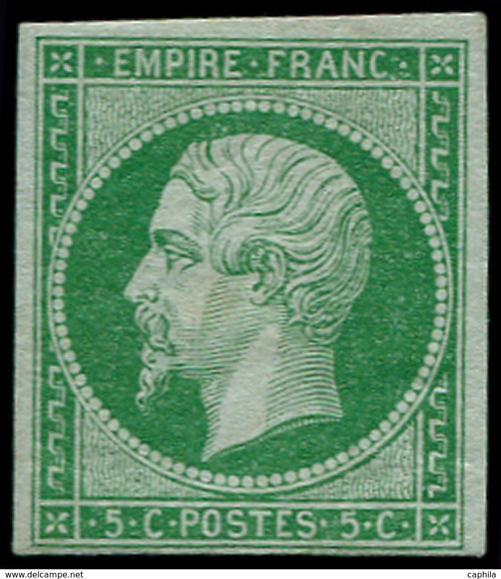 ** FRANCE - Poste - 12, Signé Brun: 5c. Vert - 1849-1850 Cérès