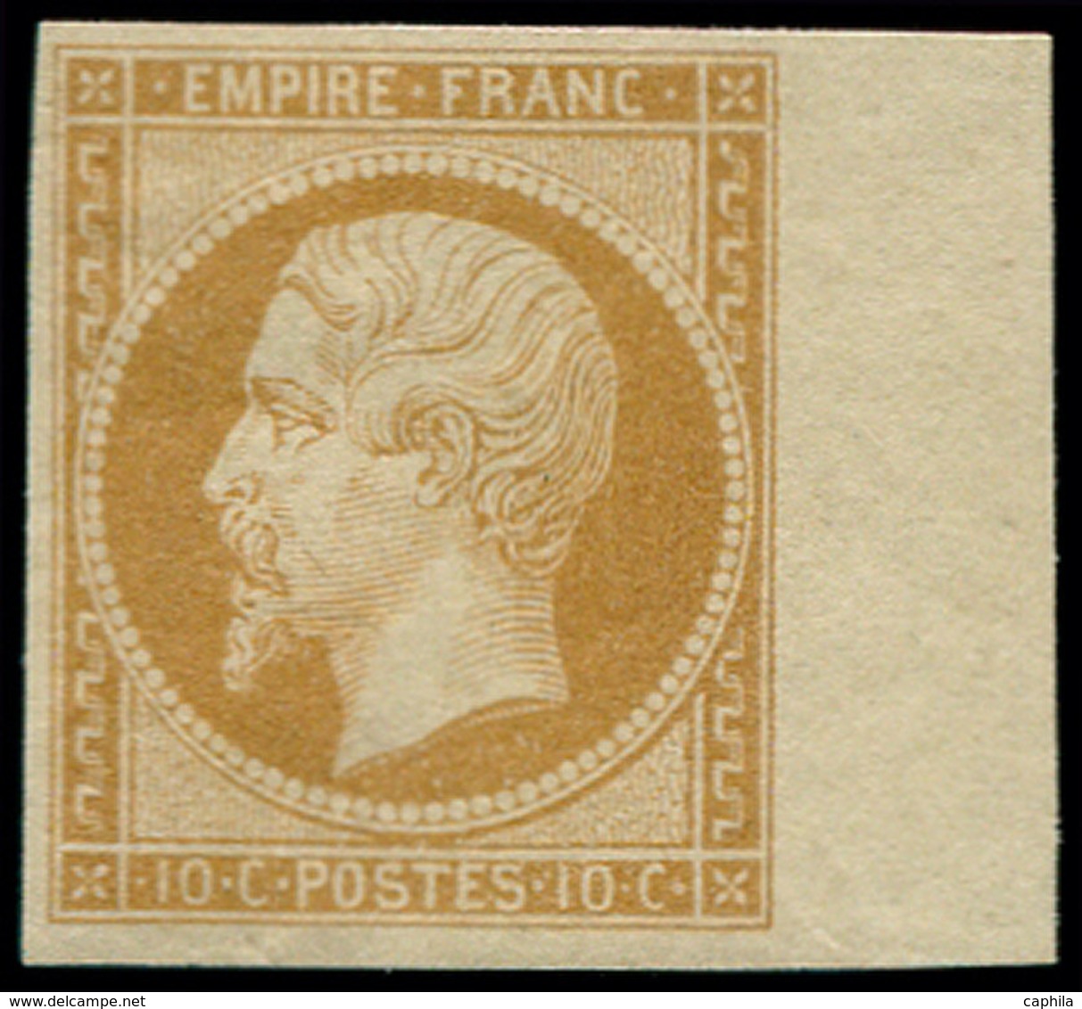 * FRANCE - Poste - 13B, Type II, Petit Bdf: 10c. Brun-clair - 1849-1850 Ceres