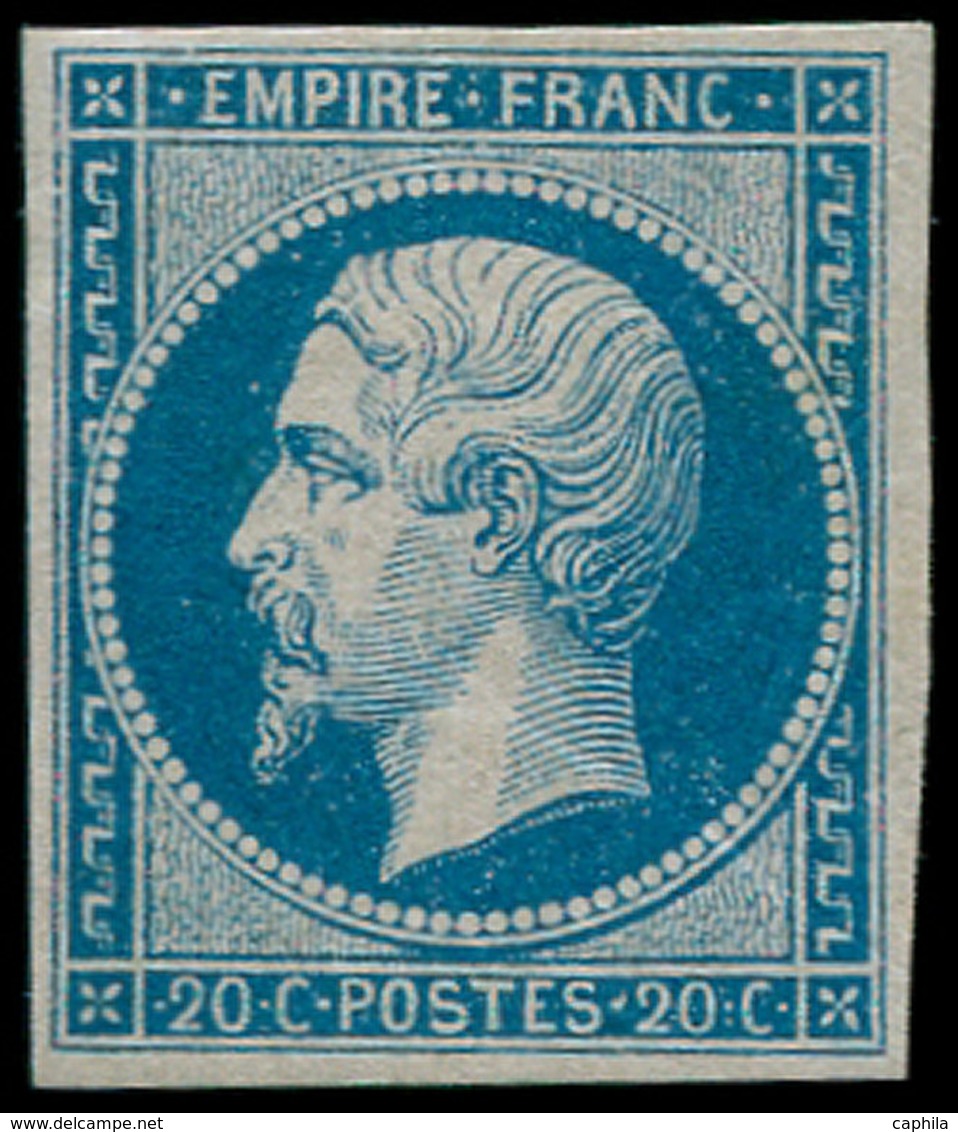 ** FRANCE - Poste - 14B, Type II, Signé Calves: 20c. Bleu - 1849-1850 Cérès