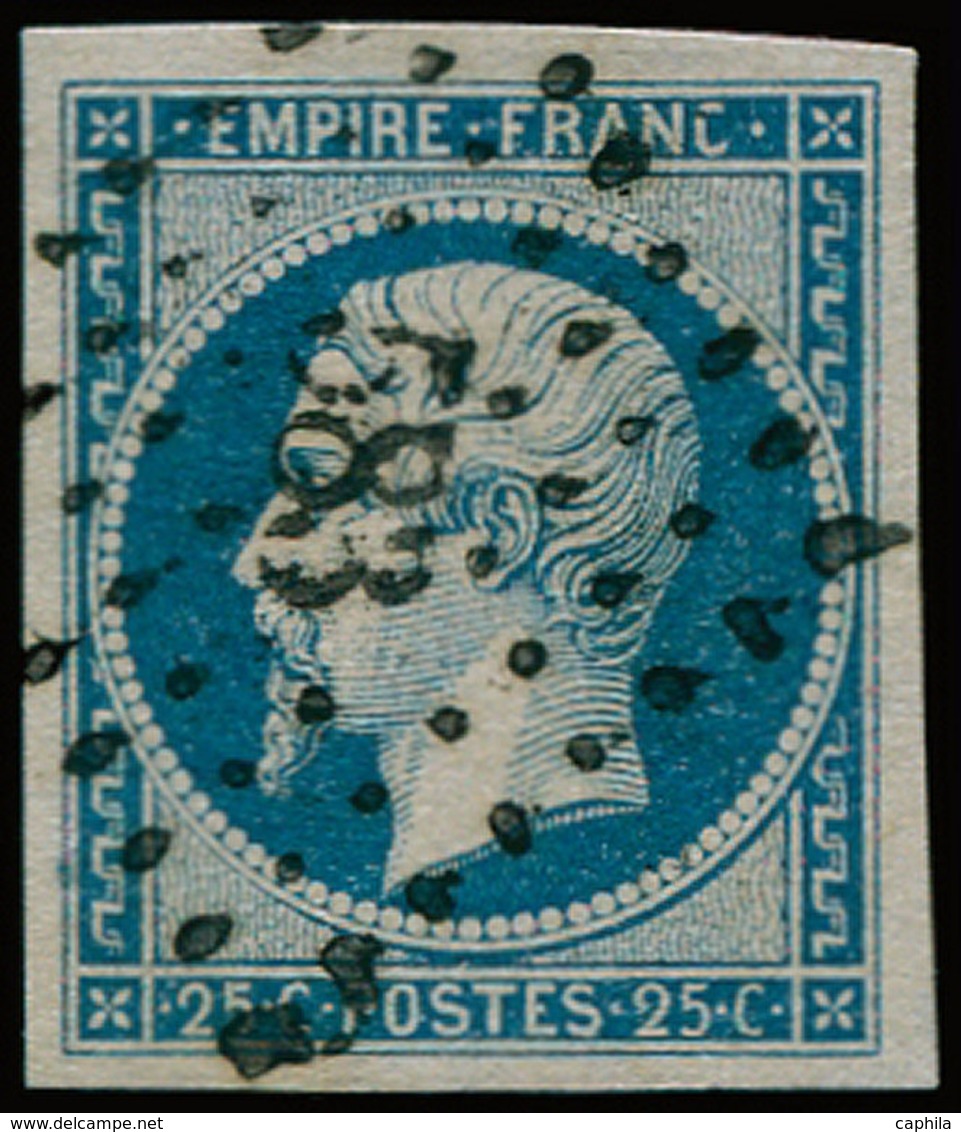 O FRANCE - Poste - 15, Oblitération PC "583", Belles Marges, Signé Brun: 25c. Bleu - 1849-1850 Cérès