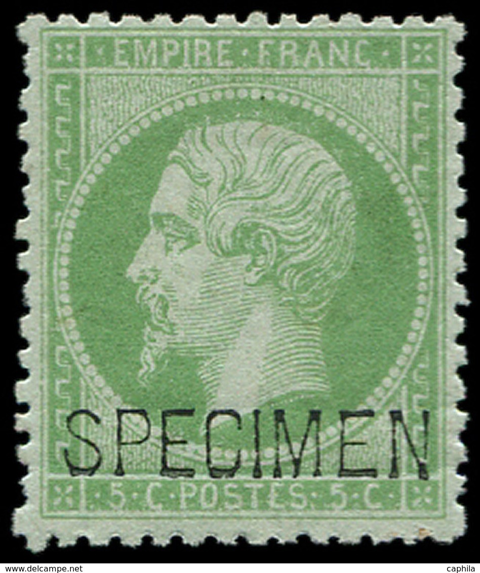 * FRANCE - Poste - 20f, Surcharge Spécimen, Signé Brun, Très Frais: 5c. Napoléon - 1849-1850 Cérès