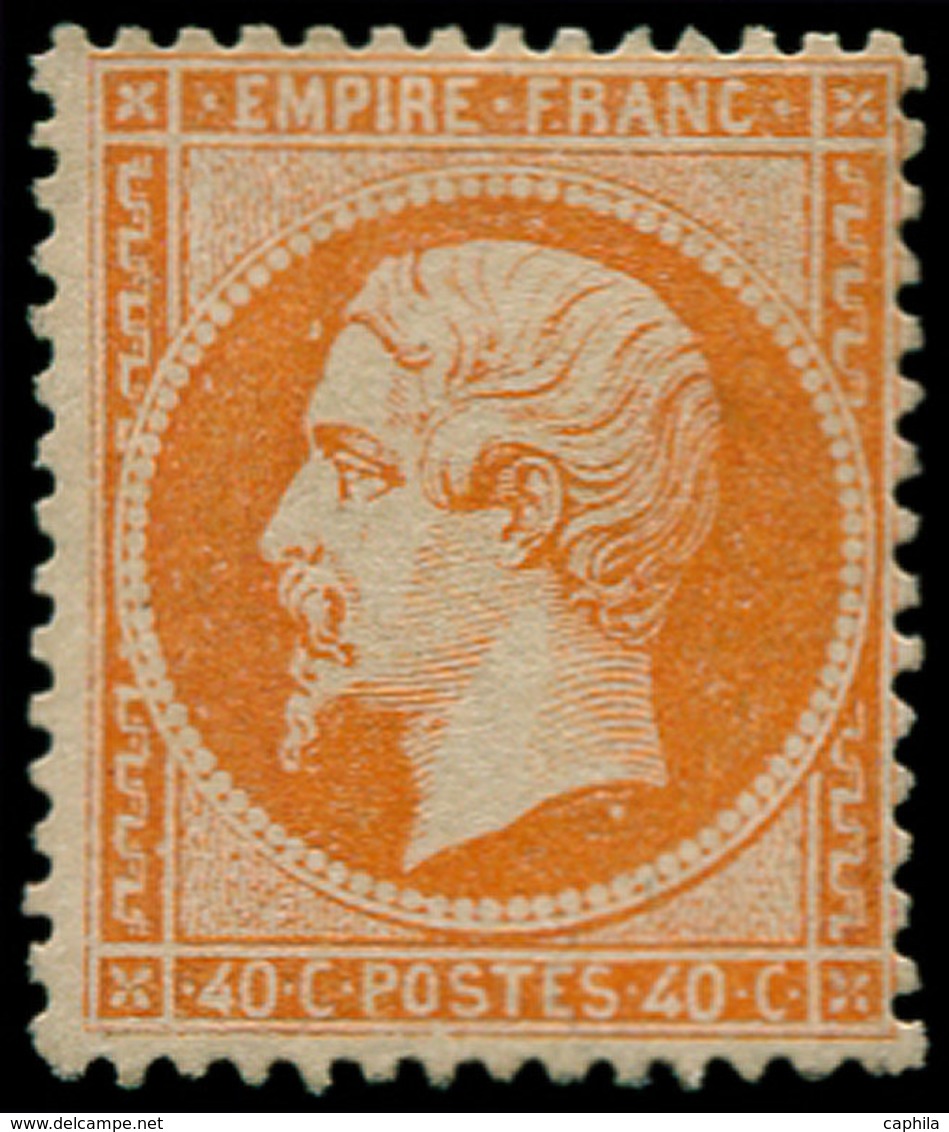 * FRANCE - Poste - 23, Pleine Gomme: 40c. Orange - 1849-1850 Cérès