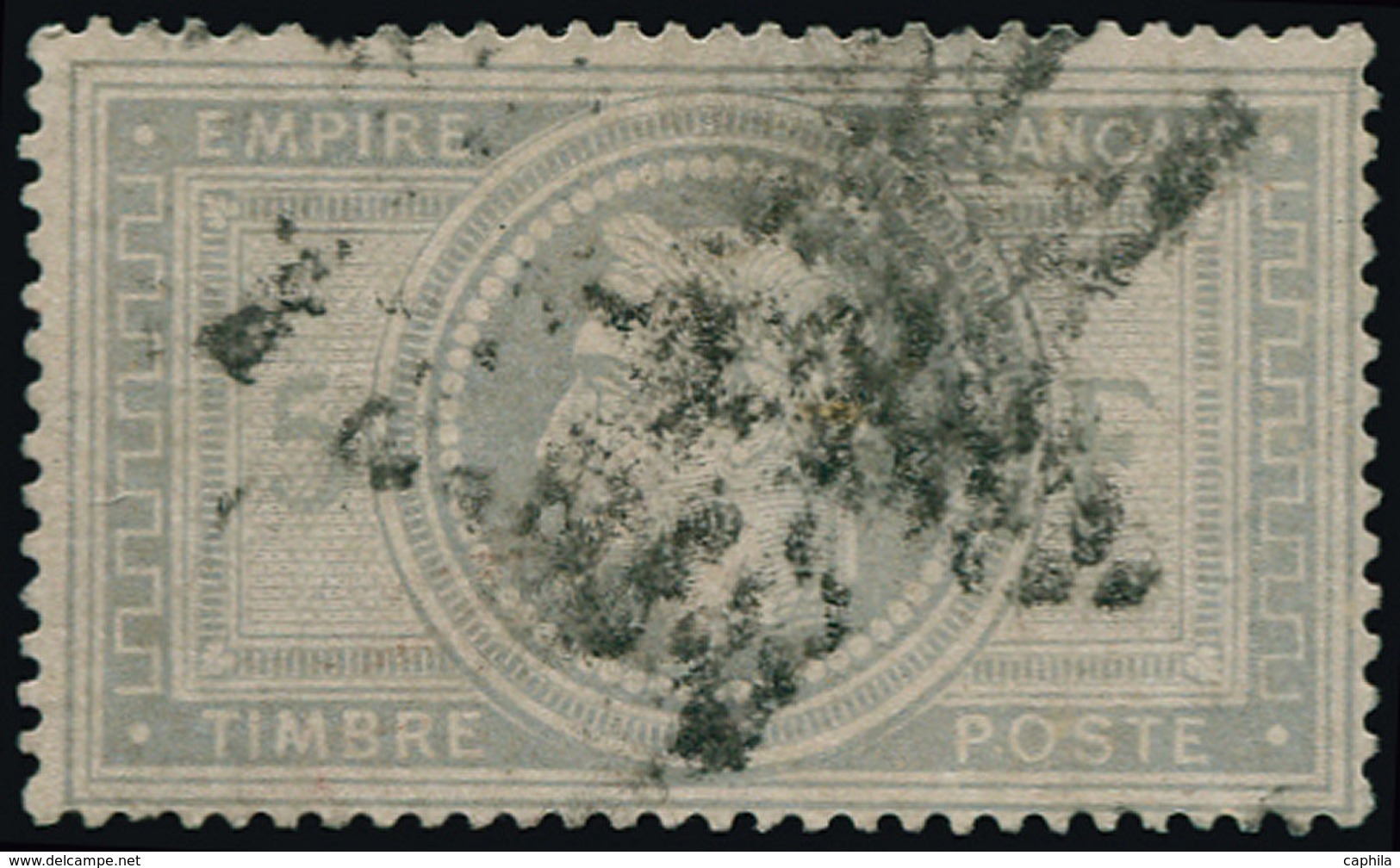 O FRANCE - Poste - 33, Signé Scheller: 5f. Violet-gris - 1849-1850 Ceres