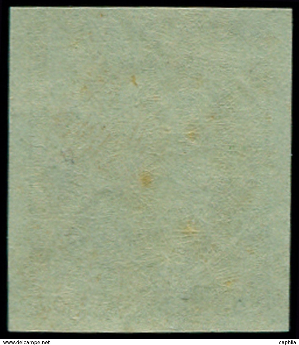 ** FRANCE - Poste - 42B, Report II, Un Point Jaune: 5c. Vert-jaune - 1849-1850 Cérès