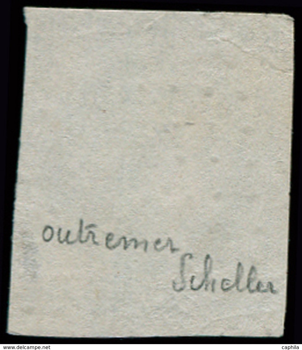 O FRANCE - Poste - 46Ad, Type III Report I (2ème Choix), Signé Scheller: 20c. Bleu-outremer - 1849-1850 Cérès