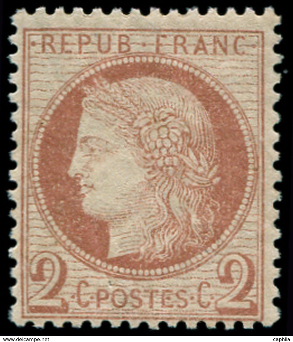 ** FRANCE - Poste - 51, Signé Brun: 2c. Rouge-brun - 1849-1850 Cérès