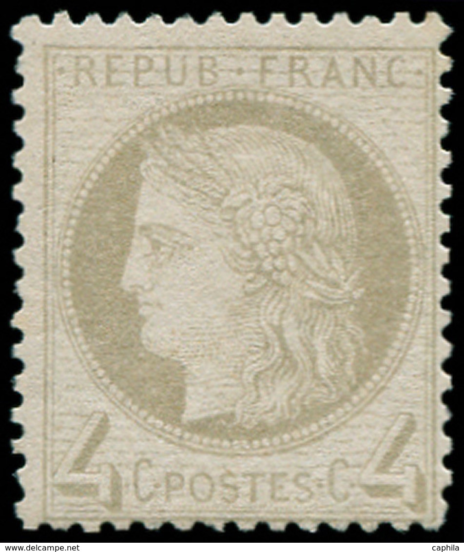 ** FRANCE - Poste - 52, TB: 4c. Gris - 1849-1850 Cérès