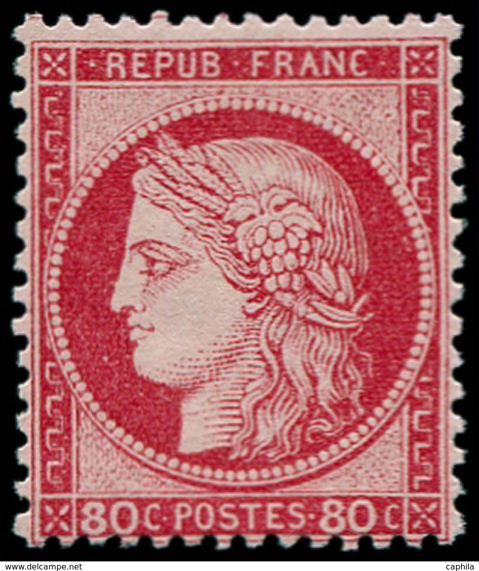 ** FRANCE - Poste - 57, TB: 80c. Rose - 1849-1850 Cérès