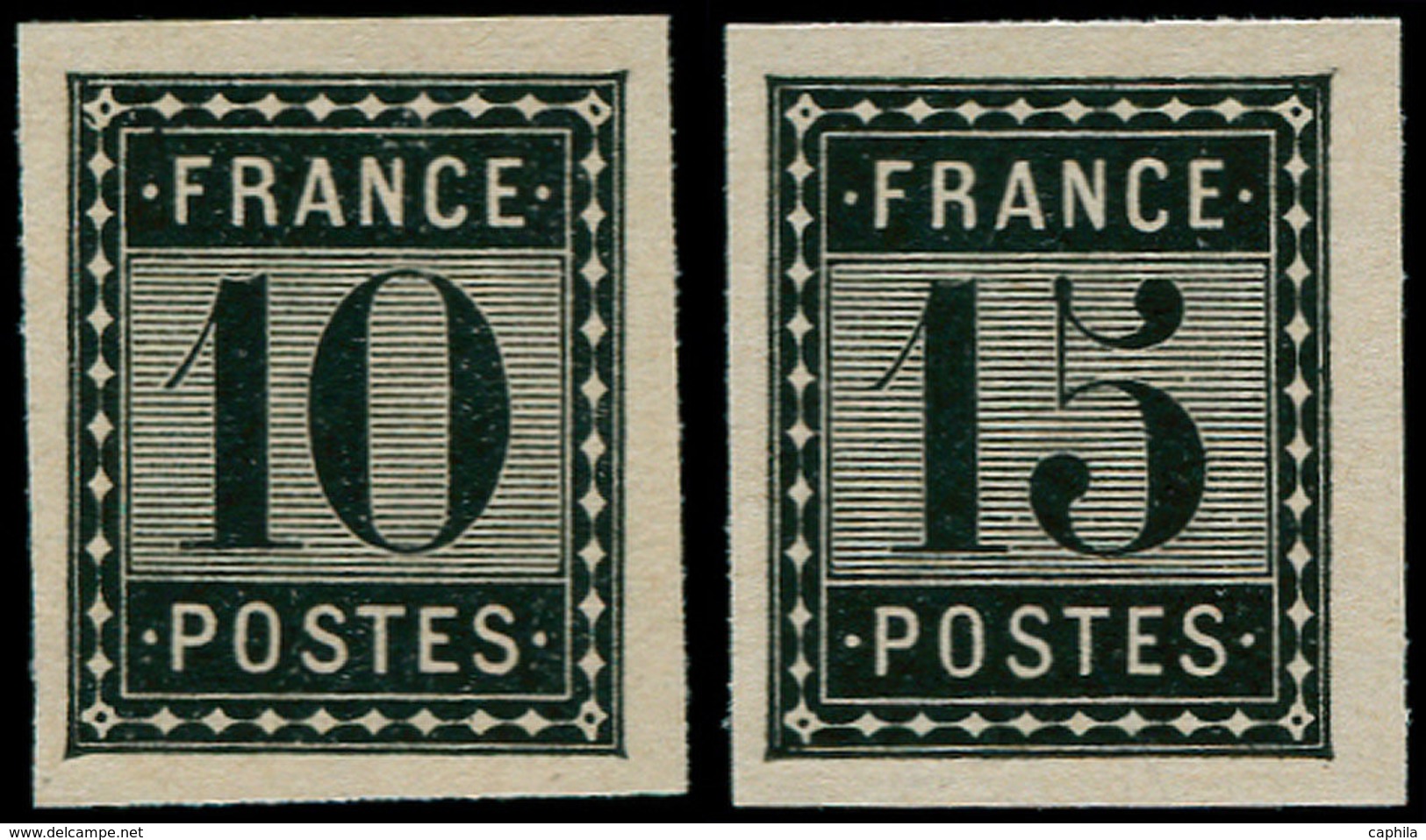 ** FRANCE - Poste - Essai De L'Imprimerie Nationale: 10c. + 15c (Spink) - 1849-1850 Cérès