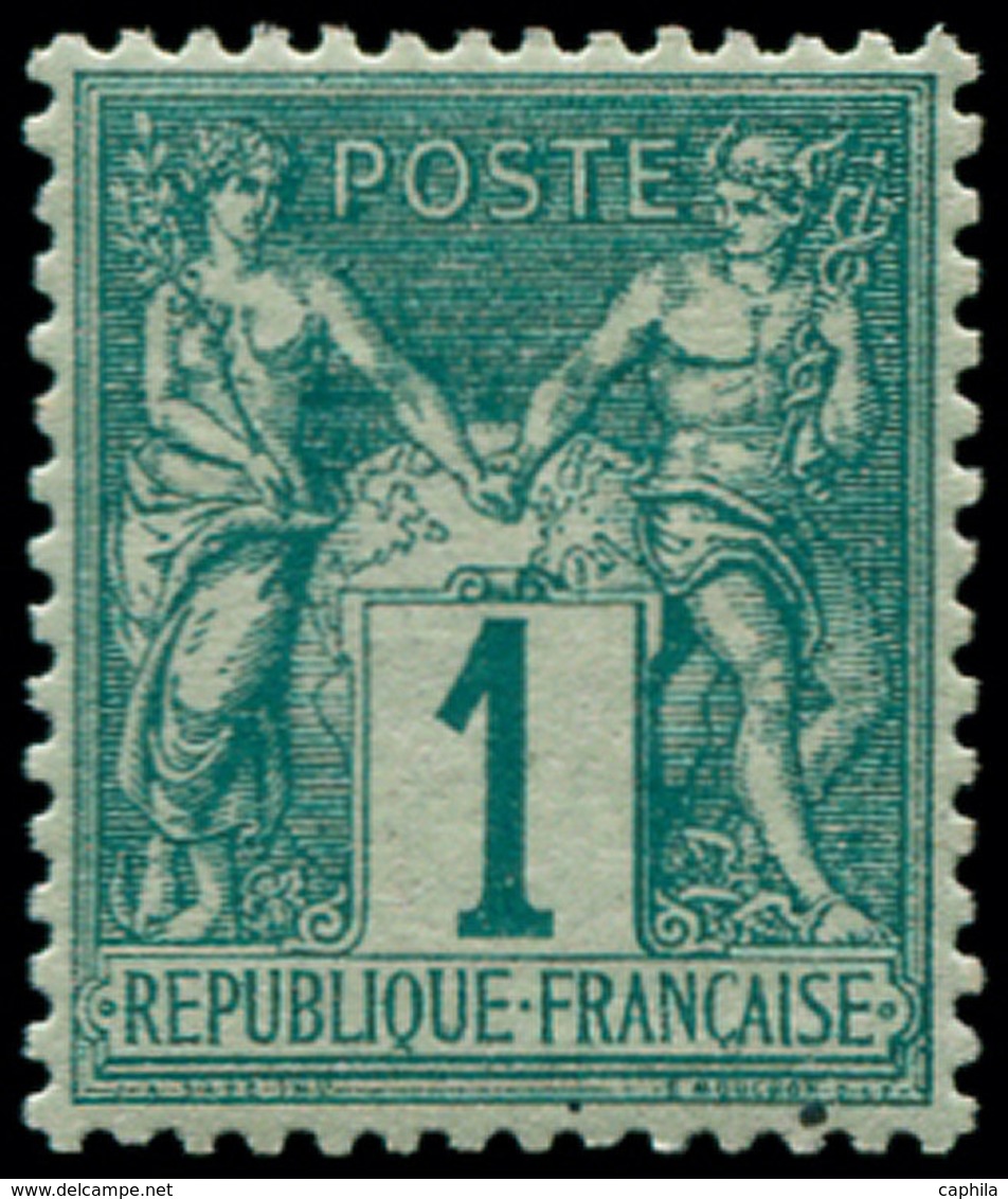 ** FRANCE - Poste - 61, Bon Centrage: 1c. Vert - 1849-1850 Cérès