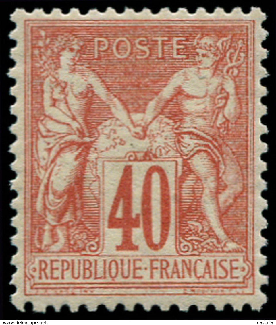 ** FRANCE - Poste - 70, TB: 40c. Rouge-orange - 1849-1850 Cérès